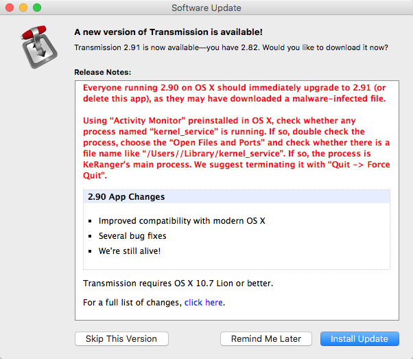 Transmission stopped downloading mac